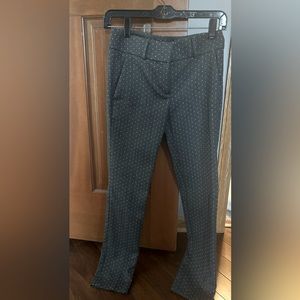 Gray dot crop dress pants